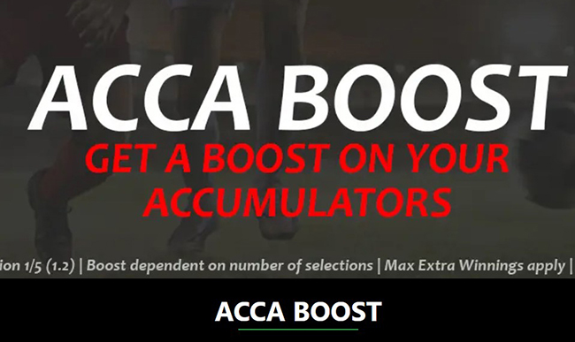 Acca Boost by 12Bet bookmaker!